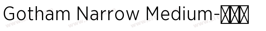 Gotham Narrow Medium字体转换